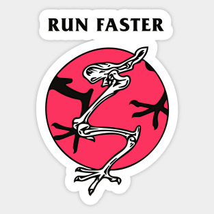 Run Faster Sticker